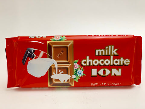 ION Milk Chocolate Bar 200g - Nick's International Foods