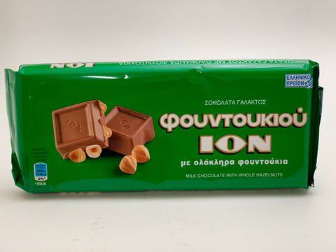 ION Milk Chocolate w/Hazlenuts 200g - Nick's International Foods