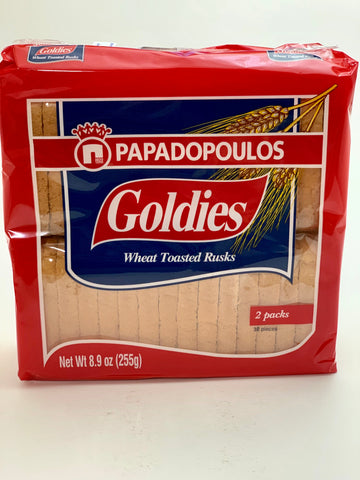 Papadopoulos Goldies Wheat Toasts 255g