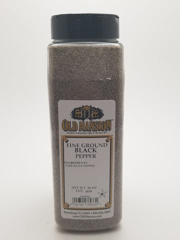 Black Pepper Fine Ground 16oz - Nick's International Foods
