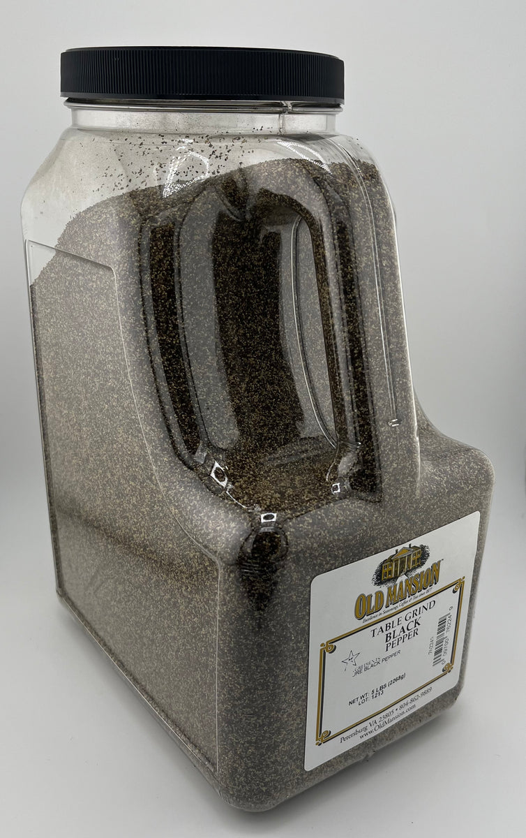 Black Pepper Table Grind Jug 5lb Nick's International Foods