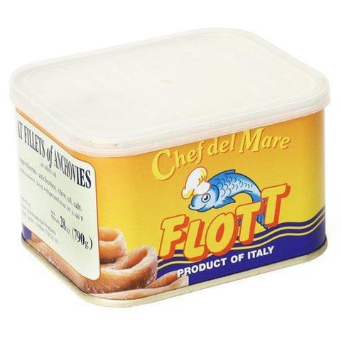 Flott Anchovies in Olive Oil 28 oz.