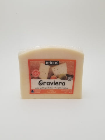 Krinos Graviera Cheese Wedge 200g - Nick's International Foods