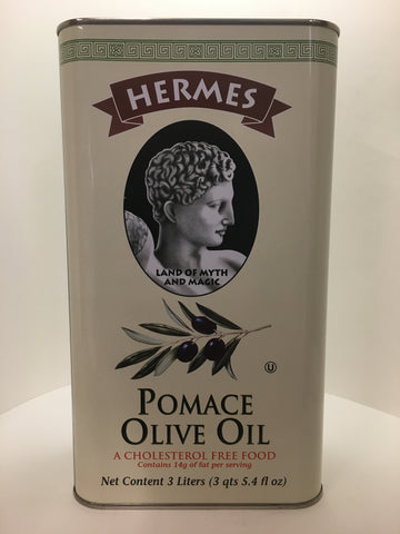Hermes Pomace Olive Oil 3 Liter Tin
