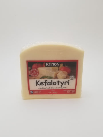 Krinos Kefalotyri Cheese Wedge 200g - Nick's International Foods