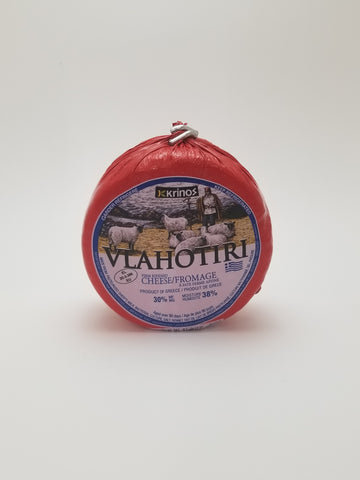 Krinos Vlahotiri Cheese Wheel Approx. 1lb - Nick's International Foods